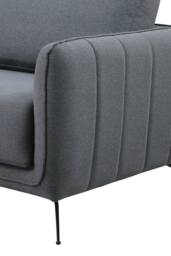 More4Homes Oslo Modern Scandi Style Fabric Living Room 3 Seater Sofa in Dark Grey - thumbnail 5
