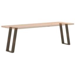 Berkfield Home Console Table Legs U-Shaped 2 pcs Natural Steel 38x(72-73) cm Steel in Brown - thumbnail 8