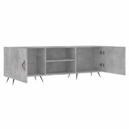 Berkfield Home TV Cabinet Concrete Grey 150x30x50 cm Engineered Wood - Size: 150 x 30 x 50 cm - thumbnail 6