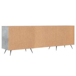 Berkfield Home TV Cabinet Concrete Grey 150x30x50 cm Engineered Wood - Size: 150 x 30 x 50 cm - thumbnail 8