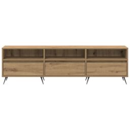 Berkfield Home TV Cabinet Artisan Oak 150x30x44, 5 cm Engineered Wood in Brown - thumbnail 6