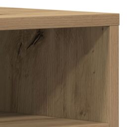 Berkfield Home TV Cabinet Artisan Oak 150x30x44, 5 cm Engineered Wood in Brown - thumbnail 9