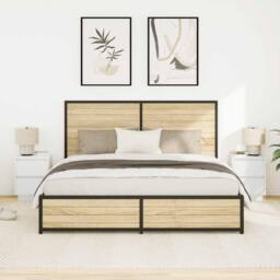 Berkfield Home Bedside Cabinets with LED Lights¬†2 pcs White 38x34x50 cm - Size: 38 x 34 x 50 cm - thumbnail 5