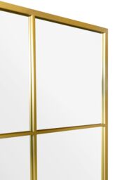"MirrorOutlet Gold Modern Window Leaner / Wall Mirror 79"" X 47"" 200CM X 120CM - Size: 1 Pack" - thumbnail 5