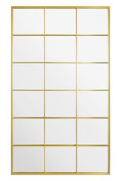"MirrorOutlet Gold Modern Window Leaner / Wall Mirror 79"" X 47"" 200CM X 120CM - Size: 1 Pack" - thumbnail 2
