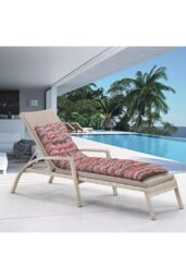Living and Home 40x110cm Bohemian Linen Lounger Cushion in Red - Size: 40x110 cm - thumbnail 2