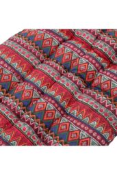 Living and Home 40x110cm Bohemian Linen Lounger Cushion in Red - Size: 40x110 cm - thumbnail 6