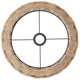 Berkfield Home Charming Ceiling Lamp Shade Brown √ò38x23 cm Wicker - Size: 38x23 cm - thumbnail 5