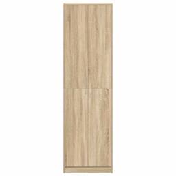 Berkfield Home Wardrobe Sonoma Oak 55x25x189 cm Engineered Wood in Light Tan - Size: 55 x 25 x 189 cm - thumbnail 6