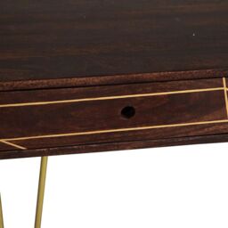 IH Design Jusleen Solid Mango Wood Coffee Table With Drawer in Brown - thumbnail 6
