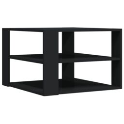 Berkfield Home Coffee Table Black 59.5x59.5x40 cm Engineered Wood - thumbnail 5