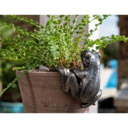 Jardinopia Frog Plant Pot Hanger - L10.5 x W11 x H5 cm in Bronze - thumbnail 2