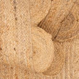 Kukoon Scalloped Trim Natural Handwoven Braided Jute Fireside Living Area Rug in Beige - Size: 120 cm x 170 cm - thumbnail 4