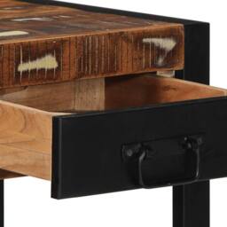 Berkfield Home Side Table Multicolour 40x40x50 cm Solid Wood Reclaimed - Size: 40 x 40 x 50 cm - thumbnail 7