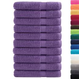 Berkfield Home Premium Sauna Towels SOLUND 10 pcs Purple 80x200 cm 600 gsm