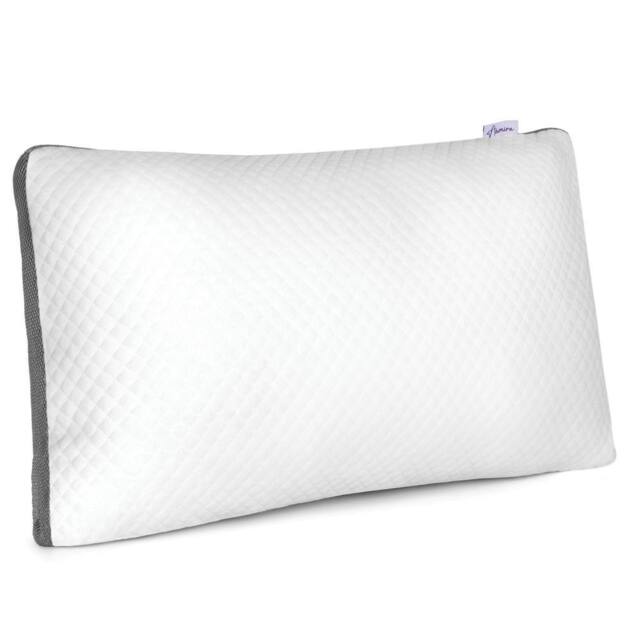 Aamira Cooling Memory Foam Pillow 70×45cm Orthopaedic 1 Pack in White - image 1