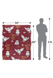 Warner Brothers Harry Potter Hedwig AOP Blanket 152 x 127 cm in White - thumbnail 5