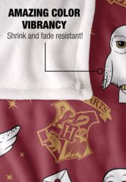 Warner Brothers Harry Potter Hedwig AOP Blanket 152 x 127 cm in White - thumbnail 4
