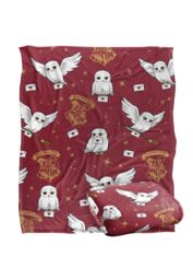 Warner Brothers Harry Potter Hedwig AOP Blanket 152 x 127 cm in White - thumbnail 2