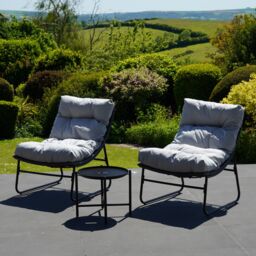 Artemis Home Chantal 3 Piece Patio Set in Grey - thumbnail 2