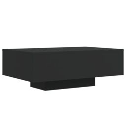 Berkfield Home Coffee Table with LED Lights Black 85x55x31 cm - Size: 85 x 55 x 31 cm - thumbnail 3