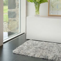 Kukoon Super Soft Mottled Tonal Silver & Grey Shaggy Bathroom Bath Mat Rugs 80cm x 150cm - Size: 80 cm x 150 cm - thumbnail 4