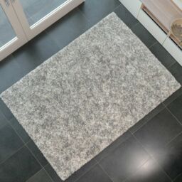 Kukoon Super Soft Mottled Tonal Silver & Grey Shaggy Bathroom Bath Mat Rugs 80cm x 150cm - Size: 80 cm x 150 cm - thumbnail 3