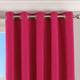 Essentials Twilight Thermal Blackout Eyelet Curtains in Pink - Size: 229 cm width x 137 cm drop - thumbnail 2