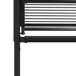 Berkfield Home Beautiful Garden Chairs 4 pcs Black Poly Rattan - thumbnail 9