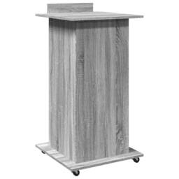 Berkfield Home Lectern with Wheels & Drawer Grey Sonoma 55x55x107 cm Engineered Wood - Size: 55 x 55 x 107 cm - thumbnail 6