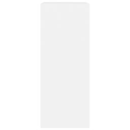 Berkfield Home Classic 2-Tier Book Cabinet White 60x30x76.5 cm Engineered Wood - thumbnail 5