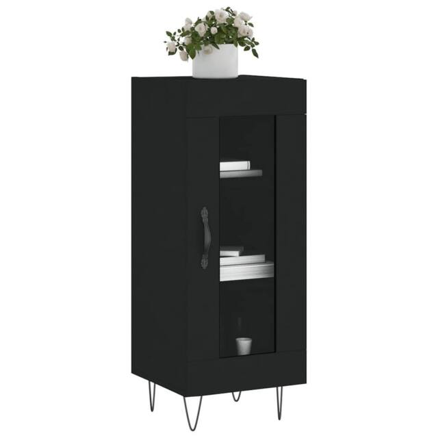 Berkfield Home Sideboard Black 34.5x34x90 cm Engineered Wood - image 1