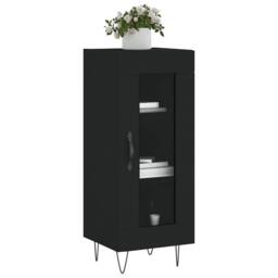 Berkfield Home Sideboard Black 34.5x34x90 cm Engineered Wood - thumbnail 1