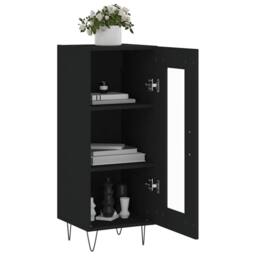 Berkfield Home Sideboard Black 34.5x34x90 cm Engineered Wood - thumbnail 4