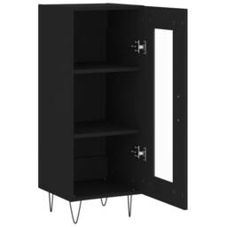 Berkfield Home Sideboard Black 34.5x34x90 cm Engineered Wood - thumbnail 6