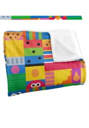 Sesame Street Squares Silky Touch Super Soft Throw Blanket 152 X 127 cm in White - thumbnail 3