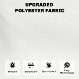 OUTSUNNY Patio Furniture Cushions Water-Repellent in Cream - thumbnail 4