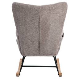 Fascinate Multicolour Fabric Wingback Rocking Chair With Footstool - thumbnail 9