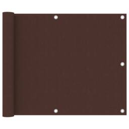 Berkfield Home Balcony Screen Brown 75x400 cm Oxford Fabric - thumbnail 2