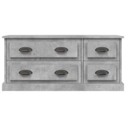 Berkfield Home TV Cabinet Concrete Grey 100x35.5x45 cm Engineered Wood - thumbnail 6