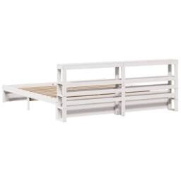 Berkfield Home Bed Frame with Headboard without Mattress White 180x200 cm Super King - thumbnail 8