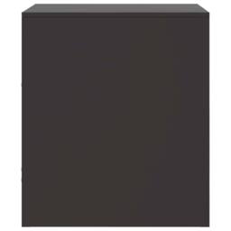 Berkfield Home Stylish Bedside Cabinets 2pcs Black 34.5x39x44 cm Steel - thumbnail 8