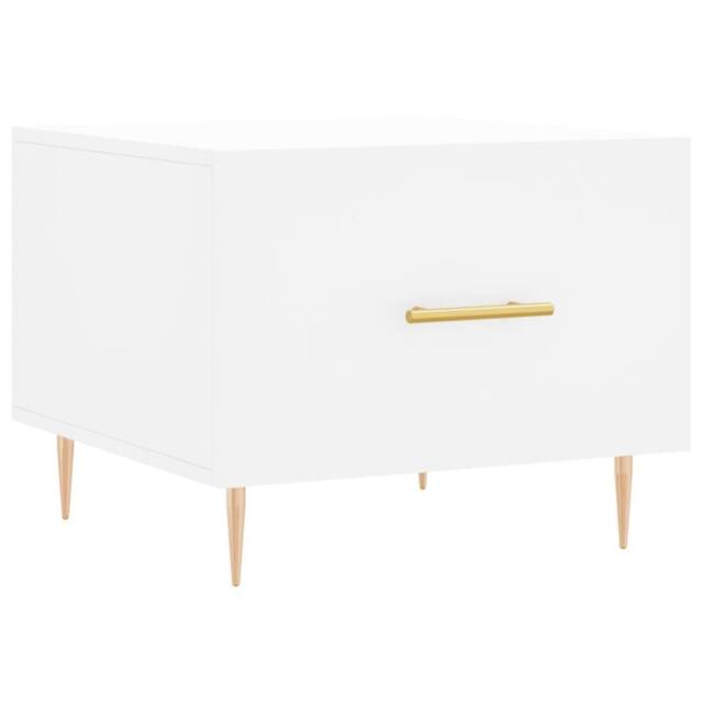 Berkfield Home Coffee Table White 50x50x40 cm Engineered Wood - Size: 50 x 50 x 40 cm - image 1
