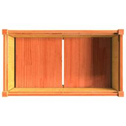 Berkfield Home Beautiful Garden Planter Wax Brown 90x50x70 cm Solid Wood Pine - Size: 90 x 50 x 70 cm - thumbnail 8
