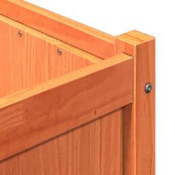 Berkfield Home Beautiful Garden Planter Wax Brown 90x50x70 cm Solid Wood Pine - Size: 90 x 50 x 70 cm - thumbnail 9