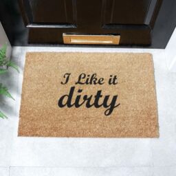 Artsy Mats I Like It Dirty Doormat - Regular 60x40cm in Black - Size: 40 cm x 60 cm - thumbnail 2