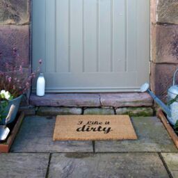 Artsy Mats I Like It Dirty Doormat - Regular 60x40cm in Black - Size: 40 cm x 60 cm - thumbnail 6