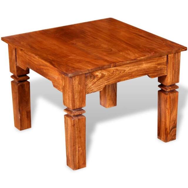 Berkfield Home Beautiful Coffee Table Solid Wood 60x60x45 cm in Brown - Size: 60 x 60 x 45 cm - image 1