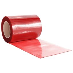 Berkfield Home Door Curtain Red 300 mmx2.6 mm 25 m PVC - thumbnail 4