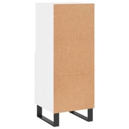 Berkfield Home Sideboard High Gloss White 34.5x34x90 cm Engineered Wood - thumbnail 8